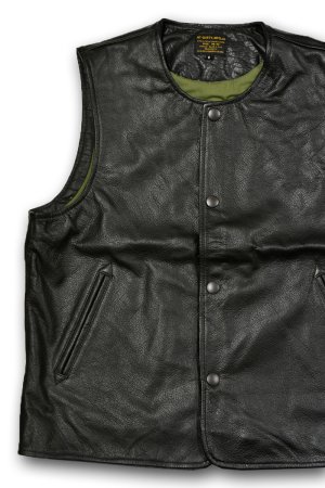 画像1: AT-DIRTY/JERKIN LEATHER VEST