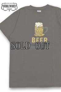 画像1: ◆２０%OFF◆DUBBLE WORKS/プリントTee(BEER) (1)