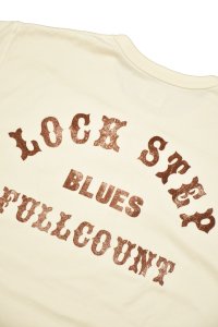 画像1: FULL COUNT/Flat Seam Heavy Weight Henley Long T Shirt“LOCK STEP BLUES” (1)