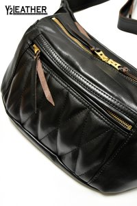 画像1: Y'2 LEATHER/HORSE HIDE WAIST BAG (1)