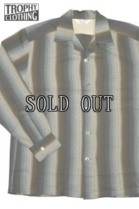 画像1: TROPHY CLOTHING/Town Craft Rayon Stripe L/S Shirt (1)