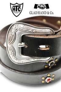 画像1: HTC×GLADHAND＆Co./HTC - WESTERN BELT "STUDS" (1)
