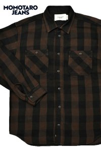 画像1: MOMOTARO JEANS/BLOCK CHECK L/S SHIRT (1)